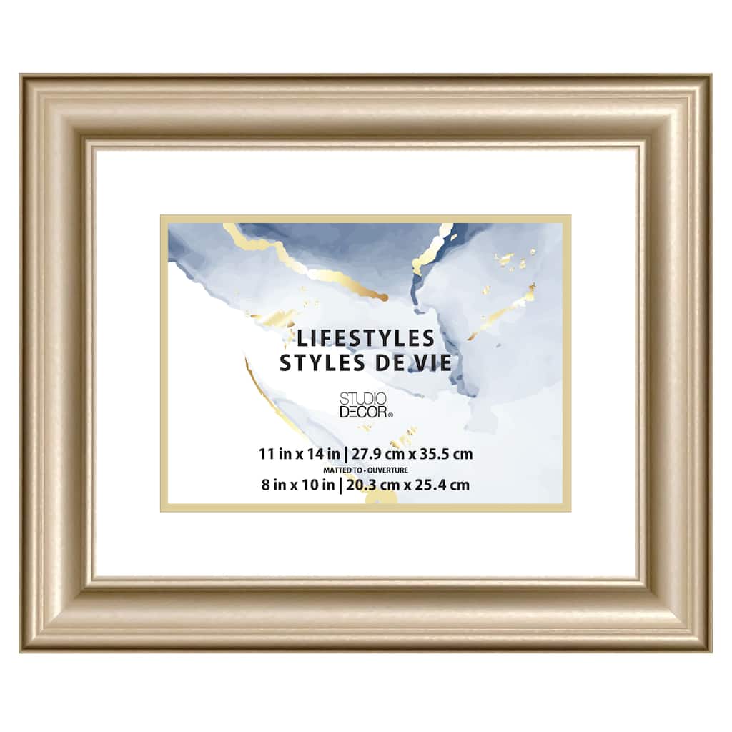 2 Pack Gold 8" x 10" Frame with Mat, Lifestyles by Studio Décor® | Michaels